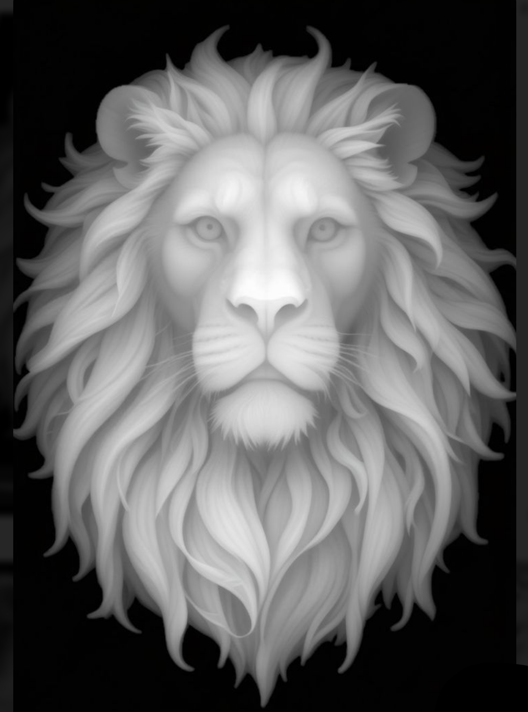 Lion-face-Relief-001 3D CNC